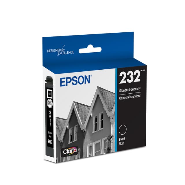EPSON 232 Claria Ink Standard Capacity Black Cartridge (T232120-S) Works with WorkForce WF-2930, 2950 and Expression XP-4200, 4205