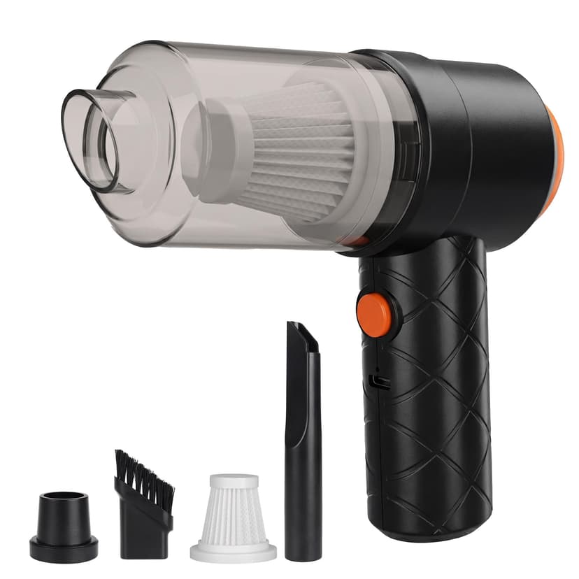 JLFJMGC Handheld Vacuum Cordless, Car Vacuum Portable Cordless, Rechargeable Handheld Vacuum Cleaner Car Vacuum with Best Suction Cordless