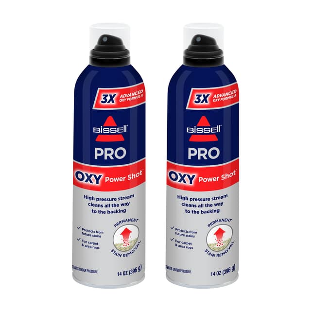 Bissell Professional Power Shot Oxy Carpet Spot & Stain Remover, 14 oz (Pack of 2), 95C9L