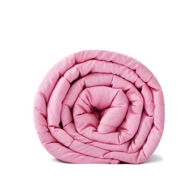 TONGDADA Kids Weighted Blanket | 40''x60'',7lbs | for Child Between 55-80 lbs | Premium Cotton Material with Glass Beads | Pink