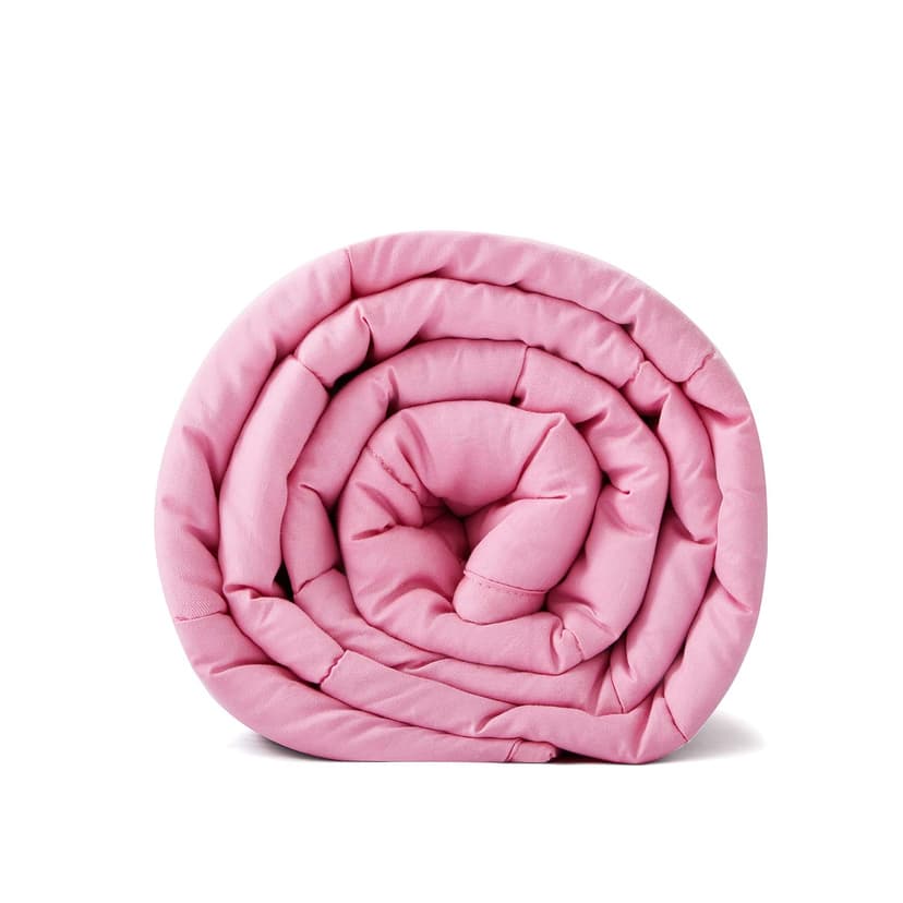 TONGDADA Kids Weighted Blanket | 40''x60'',7lbs | for Child Between 55-80 lbs | Premium Cotton Material with Glass Beads | Pink