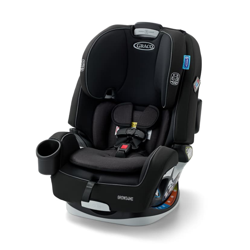 Graco Grows4Me 4-in-1 Convertible Car Seat, 10 Years of Use - Infant Car Seat to Toddler, 4 Stages of Use - Rear Facing, Forward Facing, High Back Booster, Backless Booster Seat, West Point Design