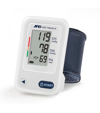 A&D Medical Wrist Blood Pressure Monitor for Home Use - UB-525, BP Adjustable Cuff (5.3-8.5"/13.5-21.5 cm) One Button Operation, 60 Reading Memory, 2 AAA Batteries