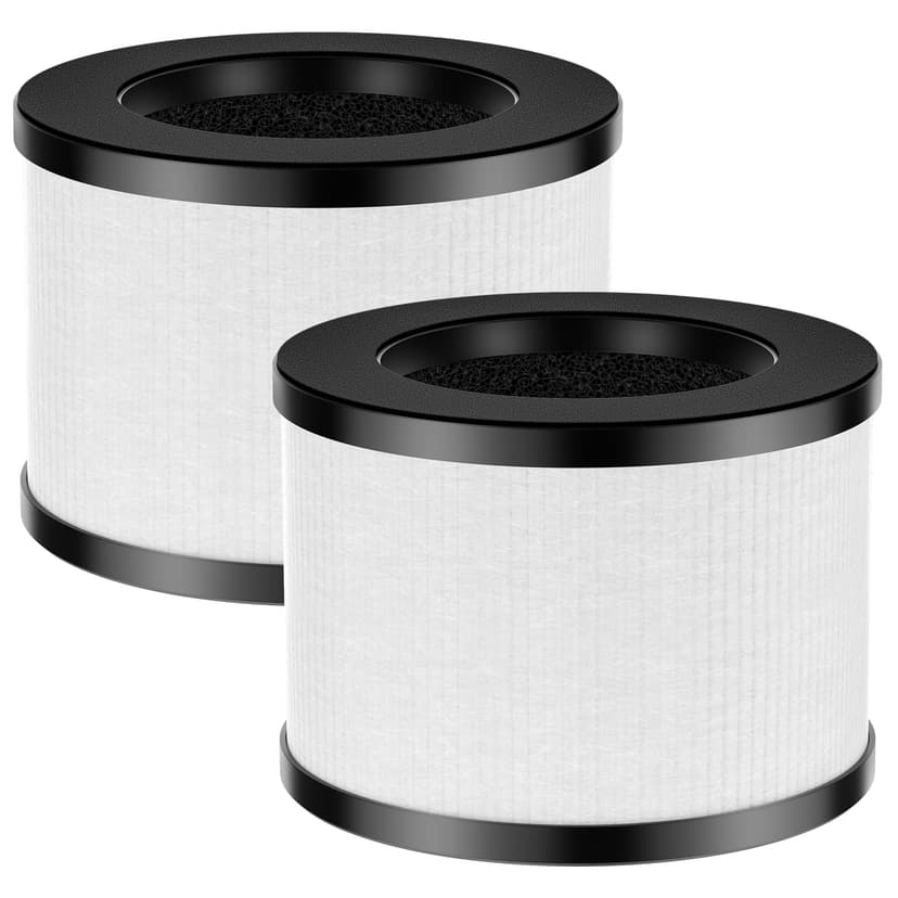 2 Pack TZ-K1 Replacement Filter Compatible with ToLife TZ-K1 Air Puri-fier, MK01 MK06, FreAire KN6391 Air Purifiers and VOOPNU DH-JH12 Air Purifier, 3-in-1 HEPA High-Efficiency Activated Carbon Filter