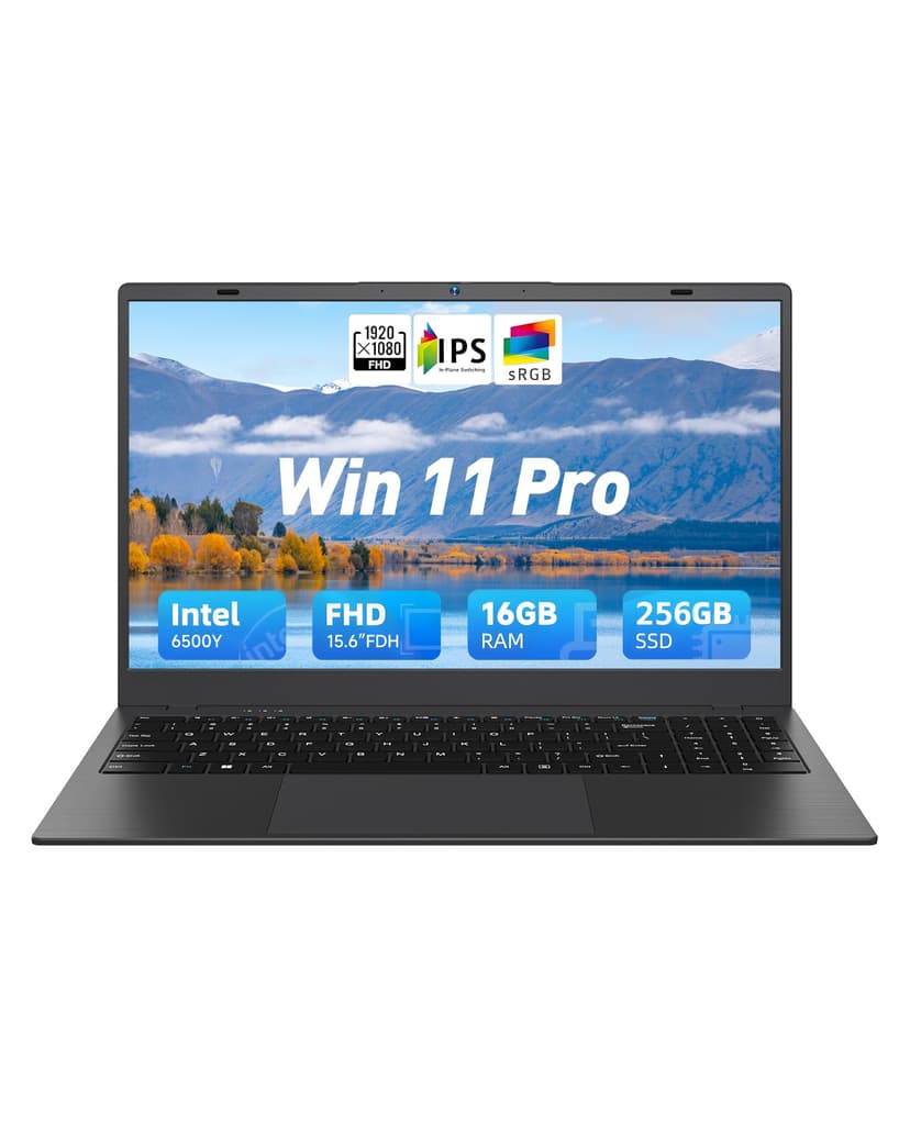 BLUEING 15.6 Inch Laptop Computer, 16GB RAM 256GB SSD, Pentium Gold 6500Y (Up to 3.4GHz), 1080P FHD IPS Display, Type-C, HDMI, USB3.2, BT5.2, WiFi 5, Win11 Laptop, Laptops for Business & Student