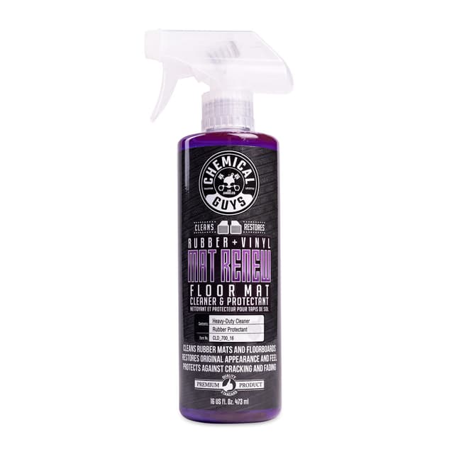 Chemical Guys Mat Renew Rubber and Vinyl Car Floor Mat Cleaner & Protectant - Cleans & Restores Rubber Liners, Running Boards, Safe for Cars, Trucks, SUVs, and More - 16 oz