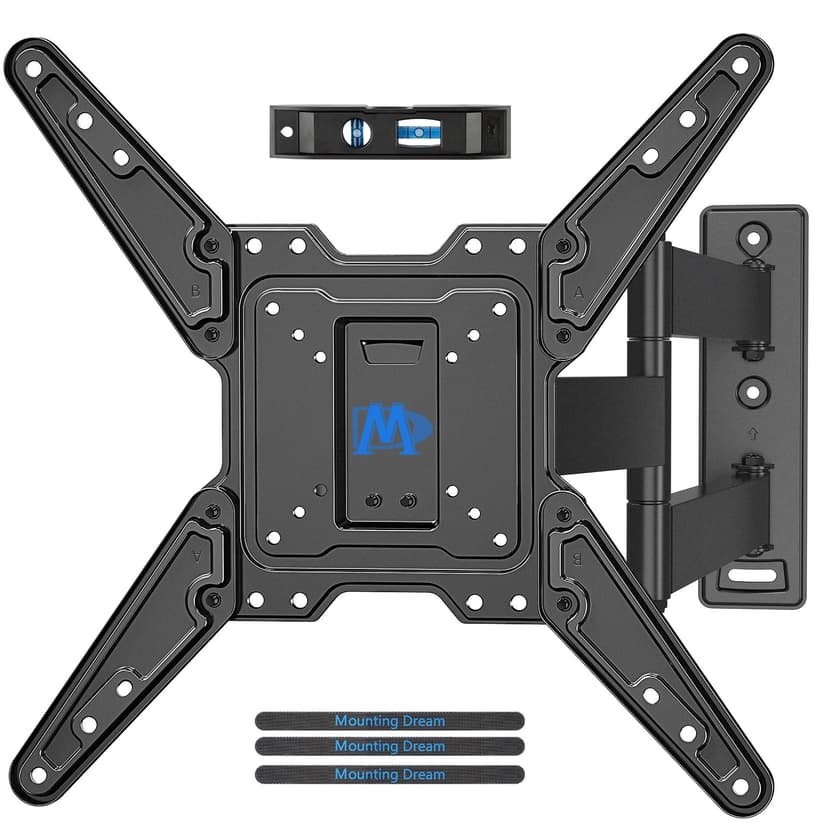 Mounting Dream Long Arm TV Wall Mount for Most 26-65 Inch TVs, 30 Inch Long Extension TV Mount Swivel and Tilt, Full Motion Wall Mount TV Bracket Fit Max VESA 400x400mm,Up to 99 lbs, MD2286-M