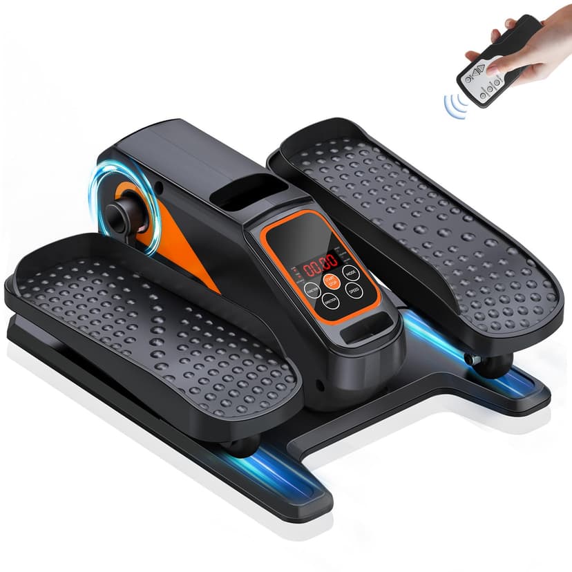 Under Desk Elliptical Machine, Electric Elliptical as Seen on TV for Seniors Adults with 15 Adjustable Speed, Quiet & Portable Electric Seated Pedal Exerciser with Remote Control & 5 Auto Mode