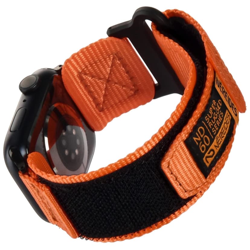 Nereides Compatible with Apple Watch Series 11 Band Series 10/9/8/7/6/5/4/SE/SE2/SE3/Ultra 3/2/1, Nylon Sports Strap with Woven Design for 49mm/46mm/45mm/44mm (XL, Orange)