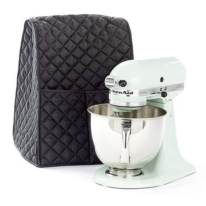 Stand Mixer Dust-proof Cover with Organizer Bag for KitchenAid Mixer to Keep Clean and Safe(Black)