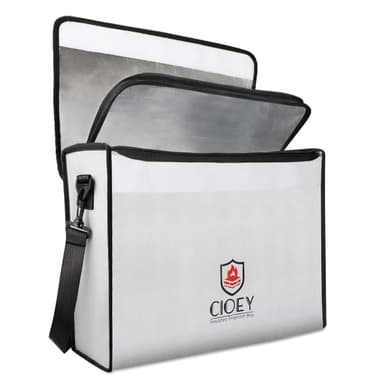 Fireproof Document Bag - Fireproof Box [Thermal Insulated] Fireproof Safety Boxes for Home Large Fireproof Bag Lockable Zipper Fireproof Safe Box Home Safes Fireproof Waterproof Fireproof Money Bag