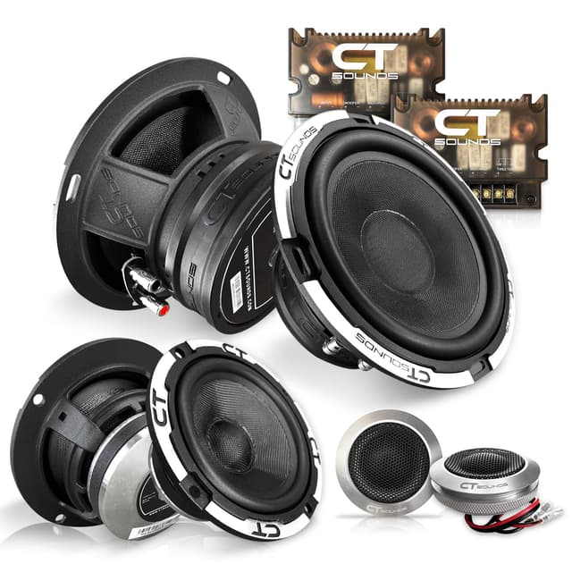 CT Sounds Meso 6.5β 500 Watt 3-Way Premium Component Car Speaker Set
