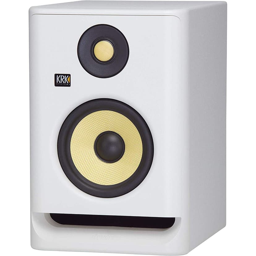 KRK RP5 5 G4 Professional Bi-Amp 5" Powered Studio Monitor, White Noise