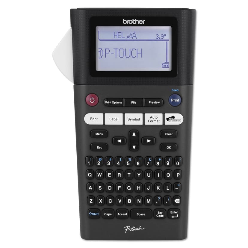 Brother P-touch, PTH300, Portable Label Maker, One-Touch Formatting, Vivid Bright Display, Fast Printing Speeds, Black