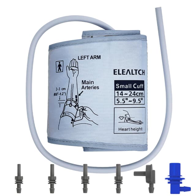 Child Small Cuff Compatible with Most BP Monitors 5.5”-9.5” Inches (14-24CM) Blood Pressure Cuff ARM BP Replacement Cuff for Pediatric and Women S(Small)