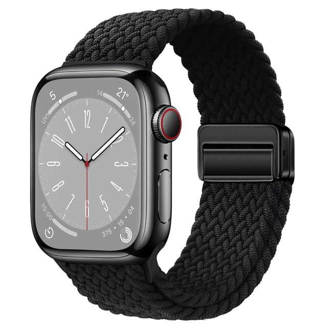 Nylon Sport Loop Watch Bands Compatible with Apple Watch Band Ultra 3 2 49mm 46mm 45mm 44mm 42mm 41mm 40mm 38mm,Soft Braided Woven Magnetic Clasp Strap for iWatch Series 11/10/9/8/7/6/5/4/SE,Women Men