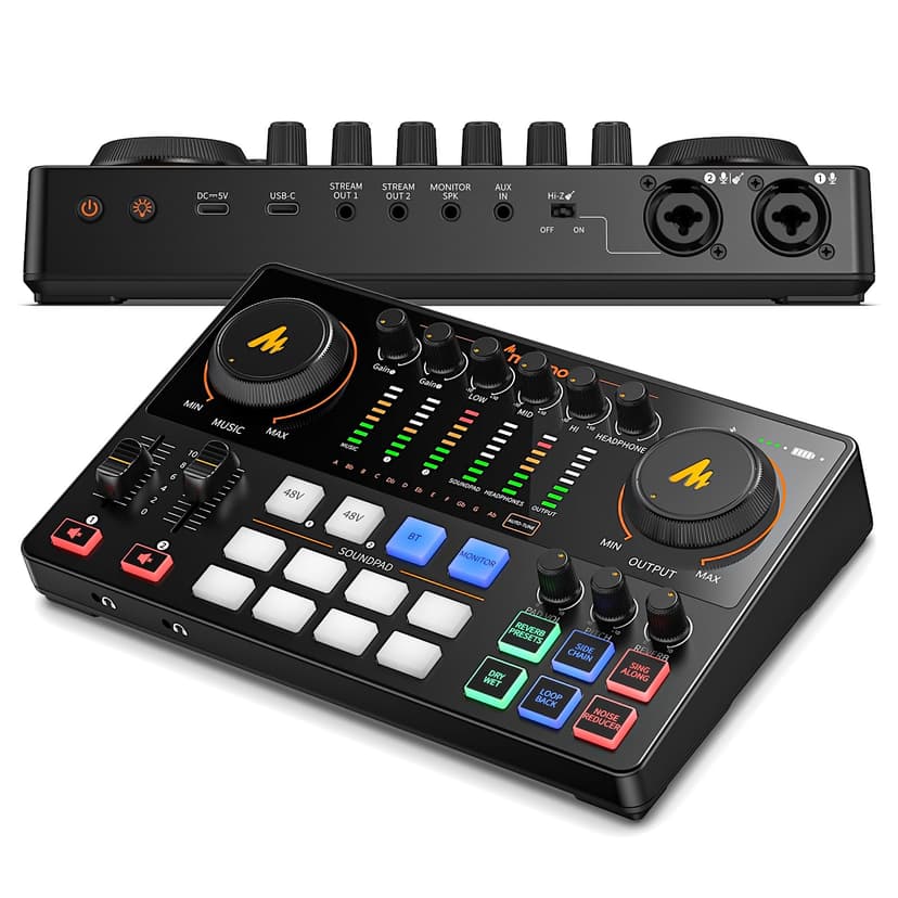MAONO Podcast Equipment Bundle: Audio Interface mixer with Dual XLR Input for Podcast Streaming - MaonoCaster E2 Gen2