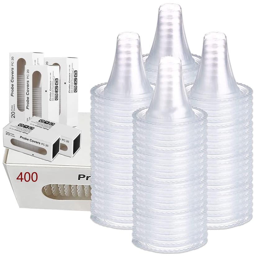 400 Counts Ear Thermometer Probe Covers/Lens Filters/Refill Caps Compatible for All Braun Thermometer Models Digital Disposable Covers