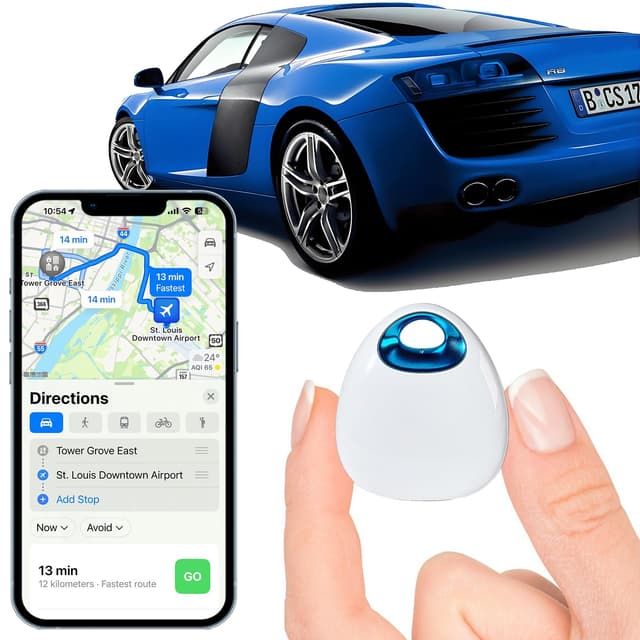 Mini GPS Tracker for Vehicles,Tracker Device for Vehicles No Subscription No Monthly Fee Car Tracker Magnetic Real-Time Tracking for Cars Kids Dogs