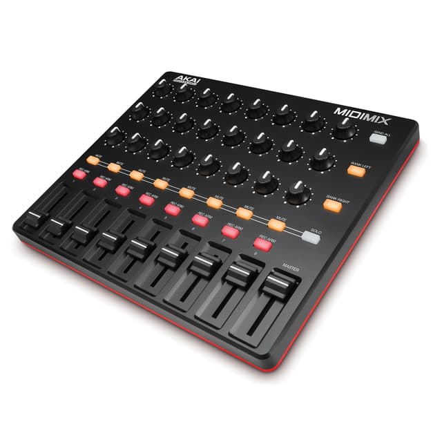 Akai Professional MIDImix - USB MIDI Controller Mixer with Assignable Faders and Master Fader, 24 Knobs and 16 Buttons, 1 to 1 Mapping With Ableton Live