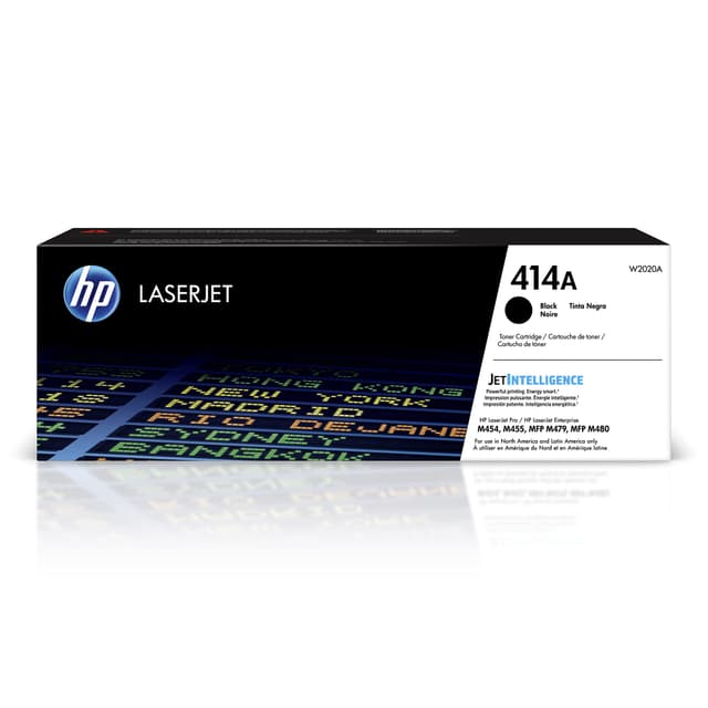 HP 414A Black Toner Cartridge | Works with Color LaserJet Enterprise M455dn, MFP M480f, Pro M454, MFP M479 Series | W2020A