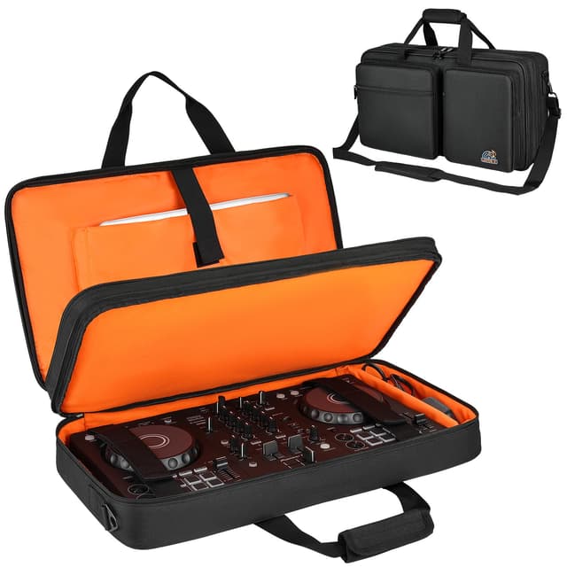 DJ Controller Case Compatible with Pioneer DDJ SR/SR2/RR/DDJ-REV1/Denon MC4000/Numark NV II/Numark Mixtrack 3/Mixstream Pro+/Pro Go/Hercules Inpulse 500/NI Traktor Kontrol S3(23.5 x 13.5 x 2.5 in)