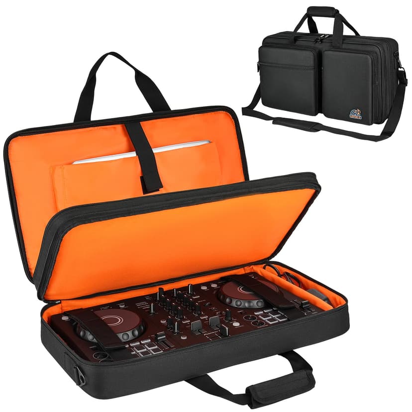 DJ Controller Case Compatible with Pioneer DDJ SR/SR2/RR/DDJ-REV1/Denon MC4000/Numark NV II/Numark Mixtrack 3/Mixstream Pro+/Pro Go/Hercules Inpulse 500/NI Traktor Kontrol S3(23.5 x 13.5 x 2.5 in)