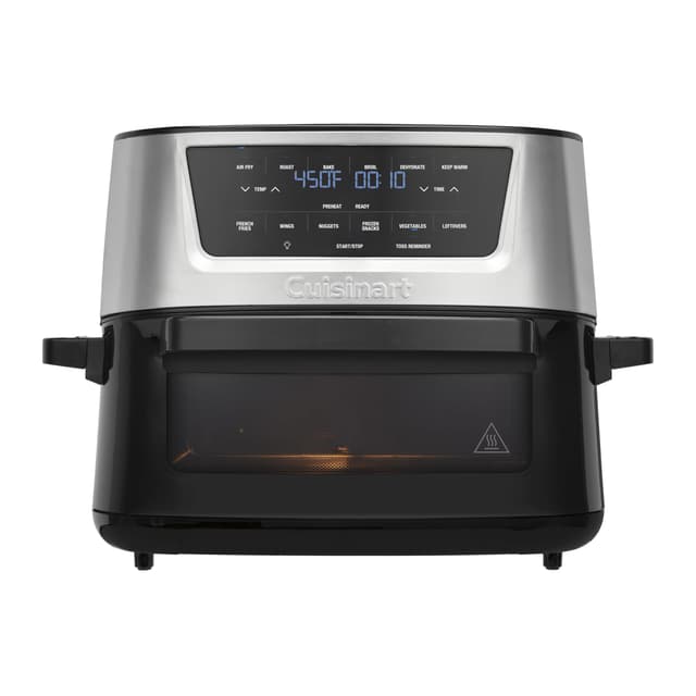 Cuisinart Air Fryer, 9-Quart Basket Large Fryer with 6 Cooking Functions to Air Fry, Roast, Bake, Broil, Keep Warm, and Dehydrate, 6 Airfryer Presets, Dishwasher-Safe Parts, AIR-220, Stainless Steel