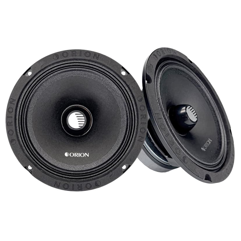 ORION Cobalt CM652 High Efficiency 6.5" Mid-Range Bullet Loudspeakers, 1000W Max Power, 250W RMS, 2 Ohm, 1.5" Voice Coil - Pro Car Audio Stereo, Midrange Speakers (Pair)