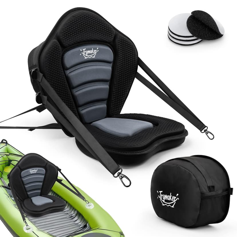 Trymaker Kayak Seats with Back Support for Sit on Top, Universal Paddle Board Seat for Inflatable Paddleboard, Sup, Canoe