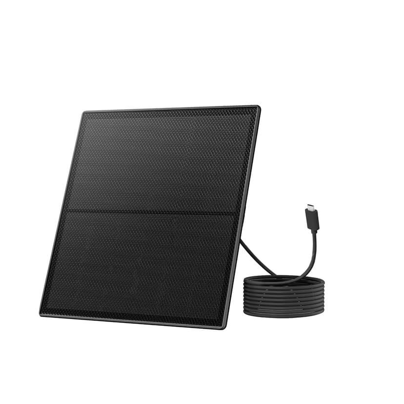 Birdfy 5W Solar Panel for Smart Bird Feeder Camera, Type-C Charger for Birdfy Feeder, 360° Adjustable Swivel Mount, IP65 Waterproof for Outdoors, 5W Continuously Power Supply (9.8ft Standard Cable)