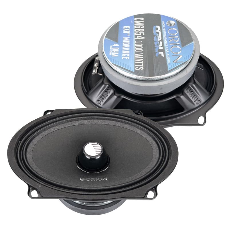 ORION Cobalt CM6854 High Efficiency 5x7 / 6x8 Mid-Range Bullet Loudspeakers, 1000W Max Power, 250W RMS, 4 Ohm, 1.5" Voice Coil - Pro Car Audio Stereo, Midrange Speakers (Pair)