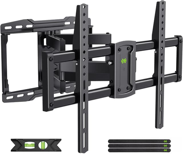 USX Mount Full Motion TV Wall Mount for 42-86 inch, TV Mount Swivel and Tilt,Wall Mount Bracket with Dual Articulating Arms Up to 132lbs, VESA 600x400mm, Max 16" Wood Studs, UL Listed XML019