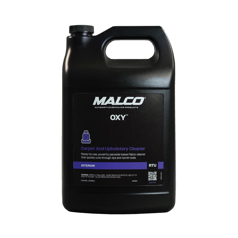 Malco OXY Carpet & Upholstery Cleaner - Stain Remover Spray for Car Interior Fabric/Cleans the Toughest Vehicle Stains/Deep Cleaning Liquid Formula / 1 Gallon (127801)