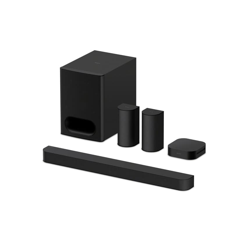 Sony BRAVIA Theater System 6, 5.1ch Home Theater System Sound bar with subwoofer and Rear Speakers, Surround Sound by Dolby Atmos/DTS:X Compatible HT-S60