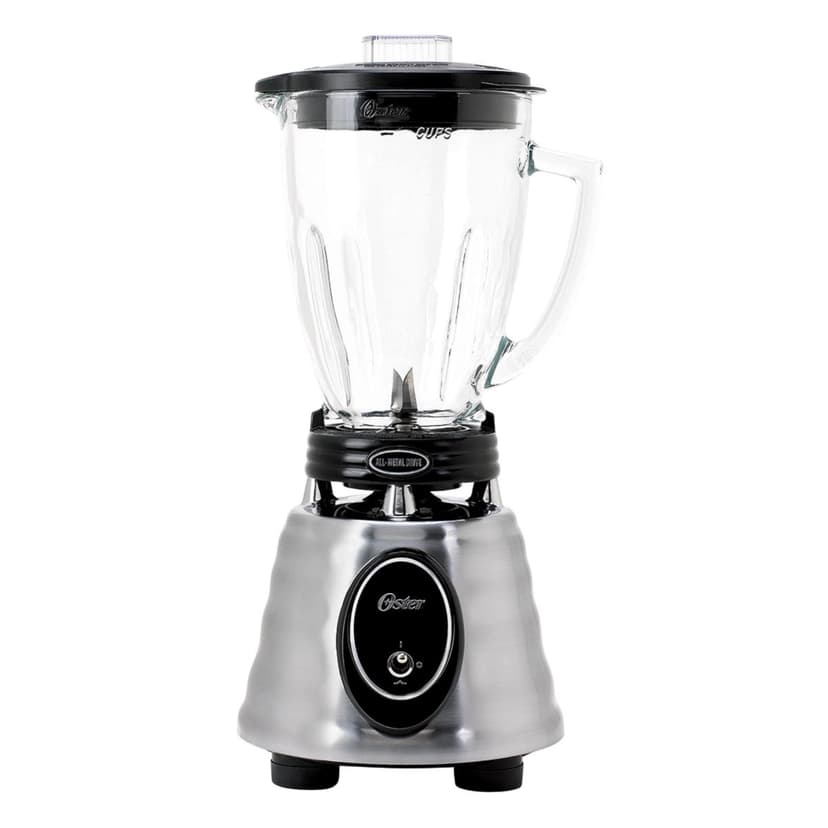 Oster Classic Series Heritage Blender with 6-Cup Glass Jar, 1000W Power, Stainless Steel Countertop Kitchen Blender