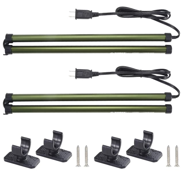 ZARPAX 2 Pack Gun Safe Dehumidifier Rod | Dehumidifier Rod For Enclosed Spaces, Gun Safe & Vault, Cabinets | Protect Valuables & Stop Humidity, & Moisture | Foldable, 4 Mounting Brackets | 32''/81cm