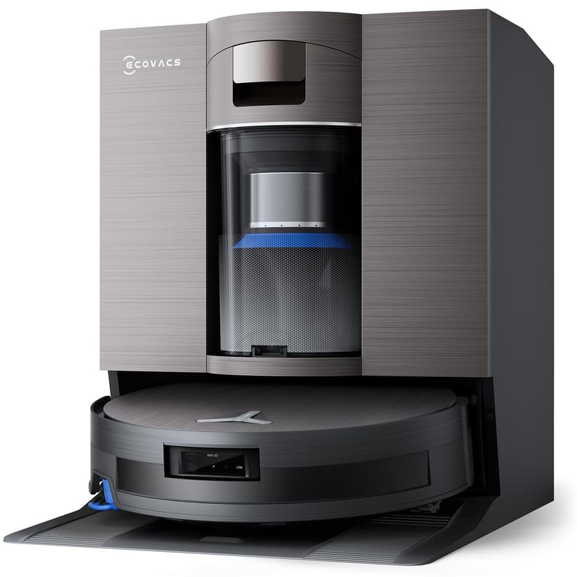 ECOVACS DEEBOT X11 OmniCyclone Robot Vacuum and Mop, PowerBoost Charging, OZMO Roller 2.0 Self-Washing, 19,500Pa Suction, Bagless Station, AIVI 3D Navigation, Hardwood/Carpet/Tile