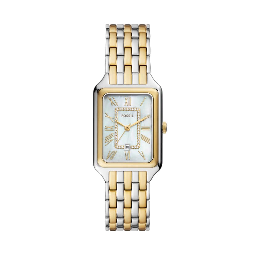 Fossil Women's Watch, Raquel Quartz Stainless Steel Three-Hand Watch for Women, Color: Silver/Gold