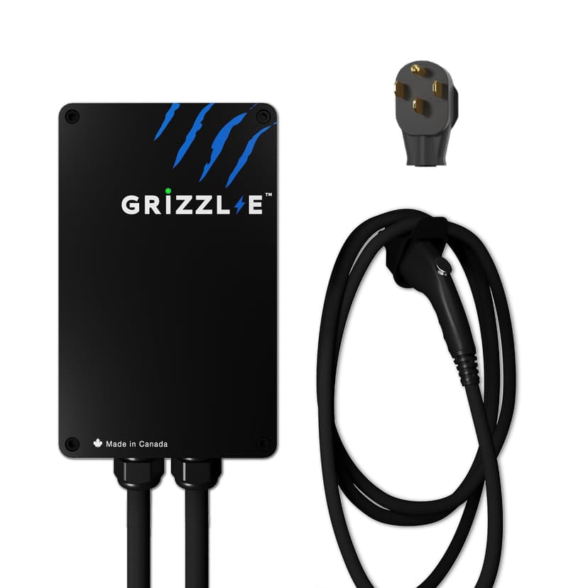 Grizzl-E Classic, Level 2 240V / 40A Electric Vehicle (EV) Charger, UL Certified, Metal Case Enclosure, Indoor/Outdoor Electric Car Fast Wall Charging Station, NEMA 14-50 Plug, Classic Black