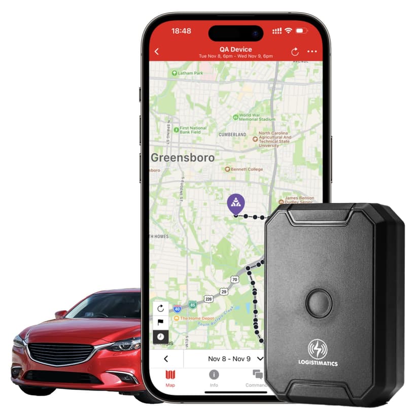 Logistimatics Mobile-200 4G GPS Tracker for Vehicles, People, and Assets - Real-Time Car Tracker Device for Vehicles - Mini Magnetic GPS Tracker, Waterproof - Fleet Tracker - Subscription Required