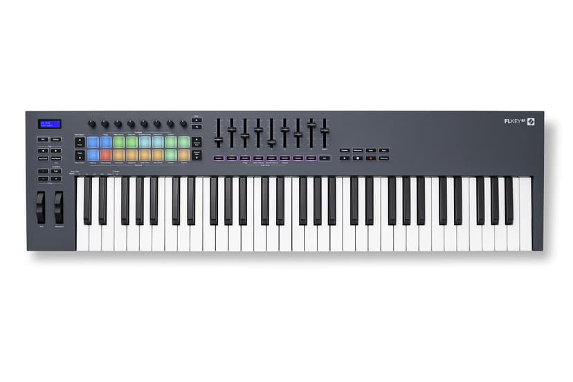 Novation FLkey 61 MIDI Keyboard - Seamless FL Studio Integration with Chord Mode and Scale Mode. All the software you need for Music Production