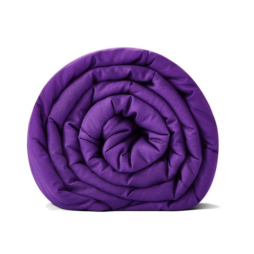 TONGDADA Kids Weighted Blanket | 40''x60'',7lbs | for Child Between 55-80 lbs | Premium Cotton Material with Glass Beads | Violet
