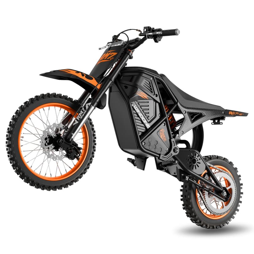 Windone RM7 Electric Dirt Bike for Teens & Adults, 2200W Peak Ebike, 48V 22.5Ah, 37MPH & 45-Mile Electric Motorcycle, 14"/12" Off-Road Tire E-Bike, Dual Hydraulic Brakes, Full Suspension, Fit Age 13+
