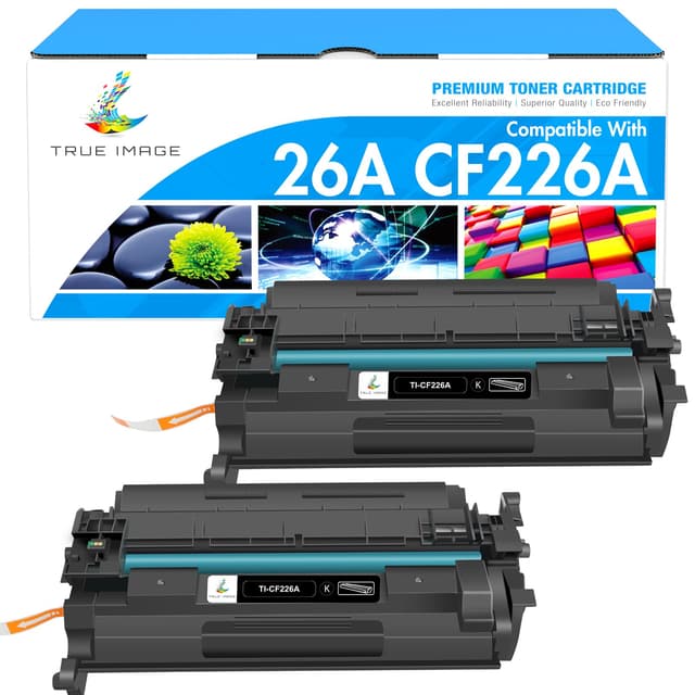26A Toner Cartridge for HP Printer CF226A M426fdw Compatible for HP 26A Black Laserjet Toner Cartridge 26X CF226X M402n MFP M426fdw M402dn M402 M402dw M402dne M426fdn M426 M426dw Printer Ink 2 Pack