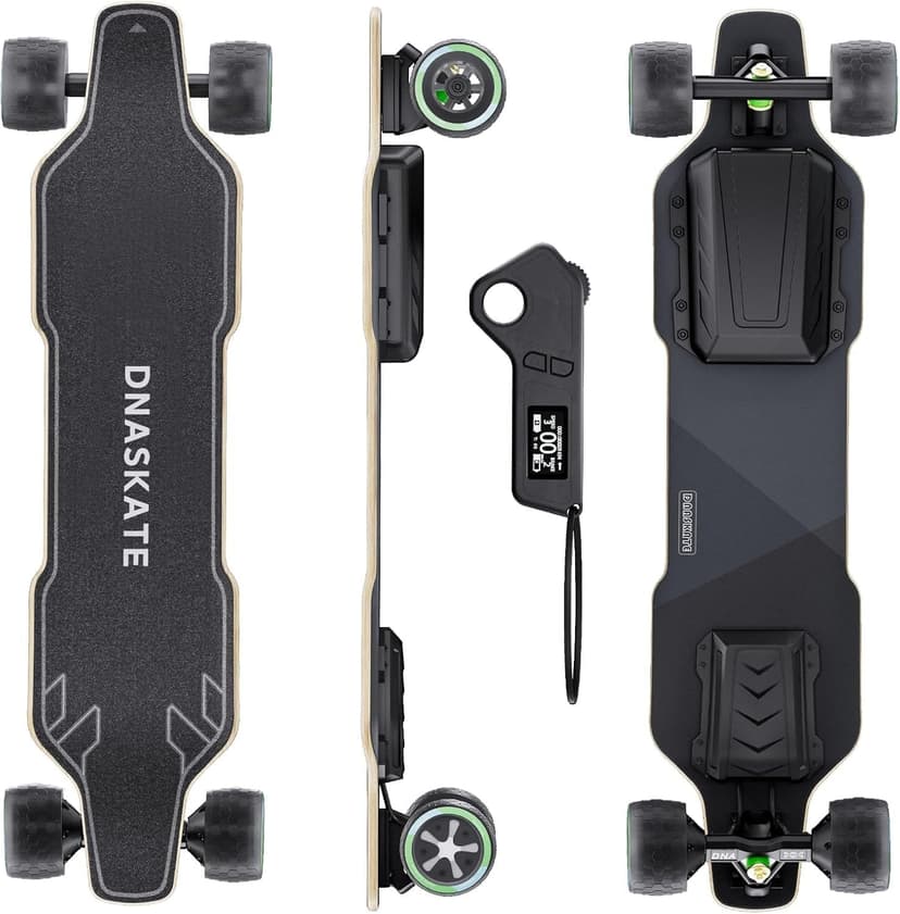Dnaskate V4 Electric Skateboard with Remote, 28 Mph Top Speed,22 Miles Range,1000W Hub-Motor, Longboard Skateboard for Adults ＆Teens