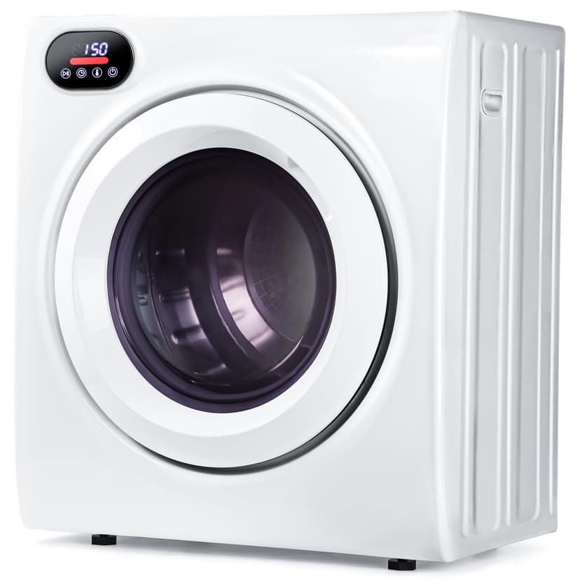 Euhomy 2.65 Cu.Ft Portable Dryer with Exhaust Hose, clothes dryer with four functions, 1400w dryer machine with Stainless Steel Drum, Suitable for Apartments, RVs, Gym