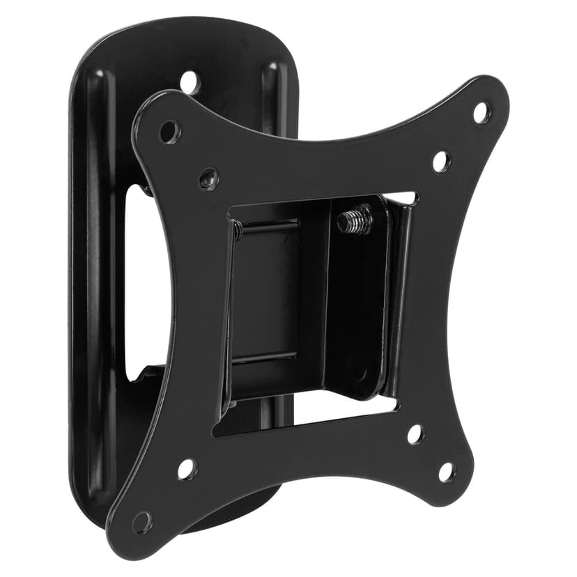 Mount-It! Small TV Wall Mount for 19–32 Inch Flat Screen TVs | Tilt and Swivel TV Wall Mount | Low Profile 2.4” Design | VESA 75x75 100x100 | Single Stud Installation | 44 lb Capacity