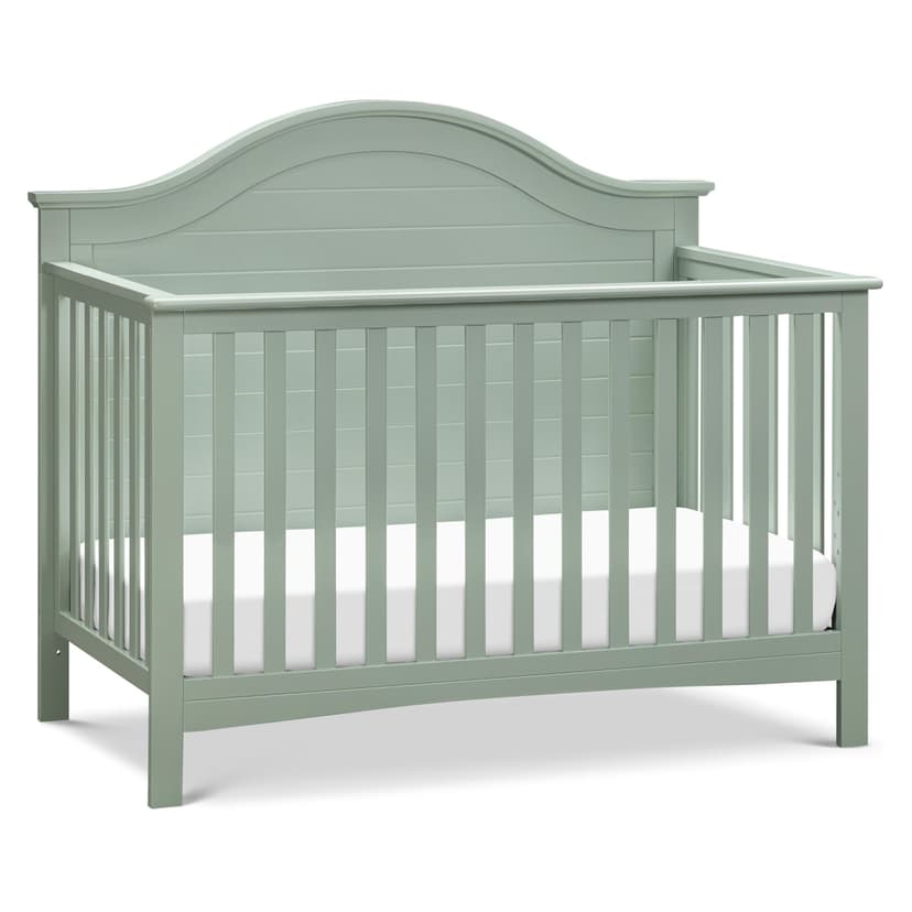 Carter’s by Davinci Nolan 4-in-1 Baby Crib - Convertible to Toddler Bed, Daybed, Full-Size Bed - GREENGUARD Gold Certified - 4 Adjustable Mattress Heights - Conversion Kit Sold Separately, Light Sage