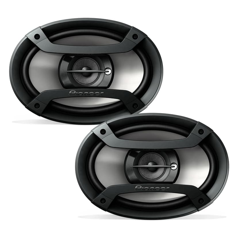 PIONEER TS-F6935R 3-Way Coaxial Car Audio Speakers - 6" x 9" Passive Car Speakers (Pair), 230 W Max Power, Black and Silver